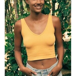 Intimately By FREE PEOPLE - Solid Rib Tank - Size L/XL - Sunburst- NWT